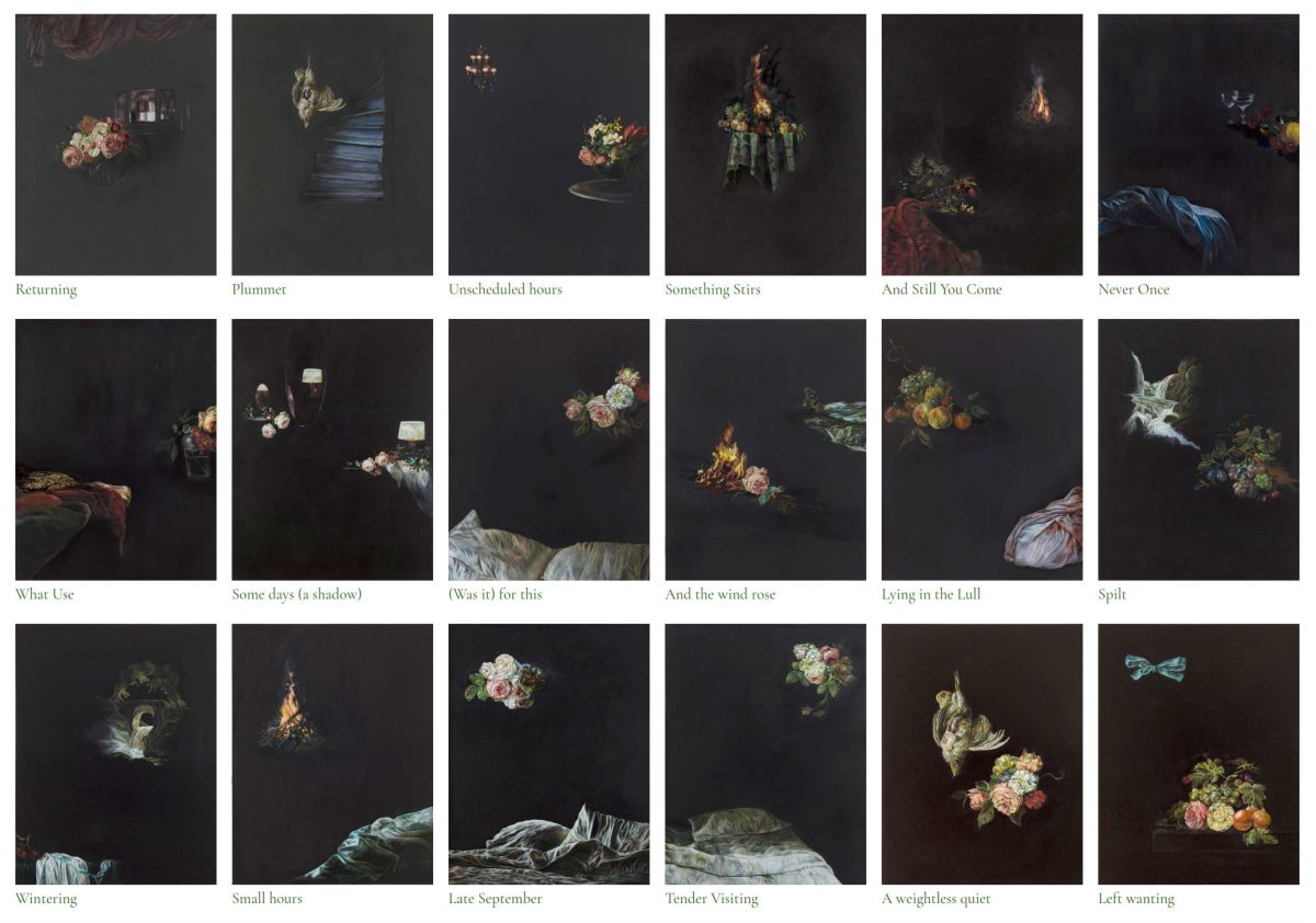 Index of paintings by Emma Bennett.