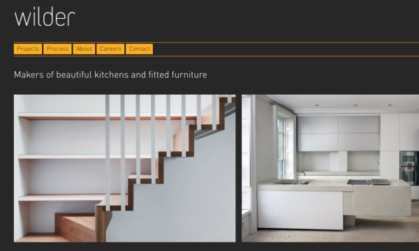 Wilder furniture designers and makers homepage.